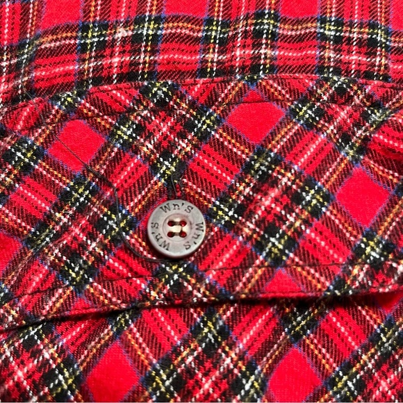 Work n’ Sport Red Plaid Quilted Shacket Size Medium - Picture 5 of 12